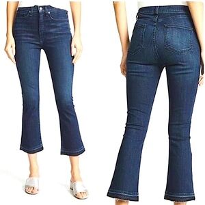 VERONICA BEARD The Carly 11” Kick Flare Jean Raw Hem Women’s Size 24
